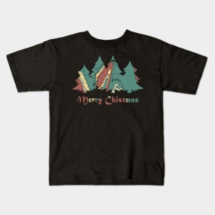 Patterns Christmas Trees Kids T-Shirt